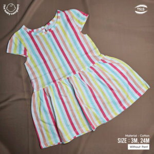 Rainbow Whimsy Baby Girl Frock